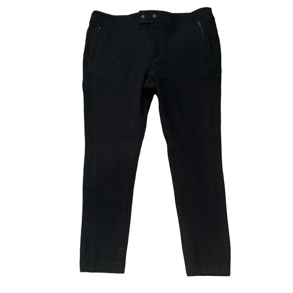 LOFT Women's Skinny Ankle Stretch Twill Pants Black Size 12P